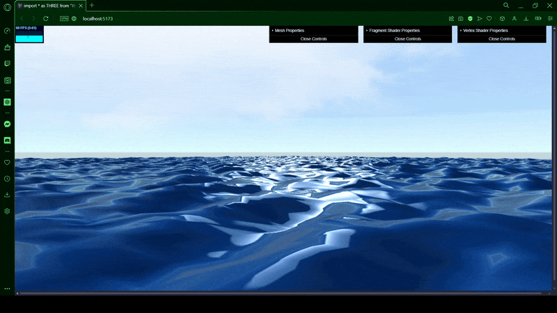 Water Simulation with Three.js and GLSL Shaders